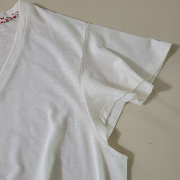 Matilda Jane White Pure Country Tee Flutter Sleeve Joanna Gaines - Picture 10 of 14